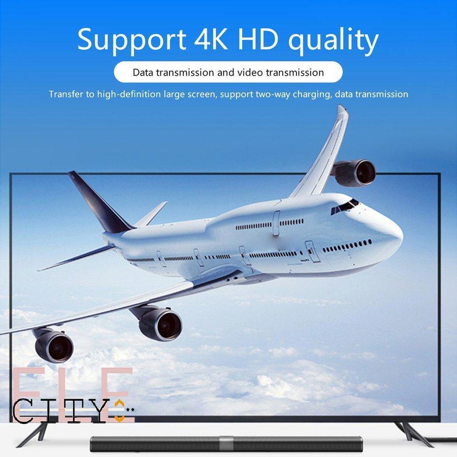 Bộ chuyển đổi 107ele cổng USB 3.1 Type-C sang cổng Hdmi 4k 3 USB C cổng 3.0 Tf Pd cho máy tính xách tay Laptop táo Pro/
