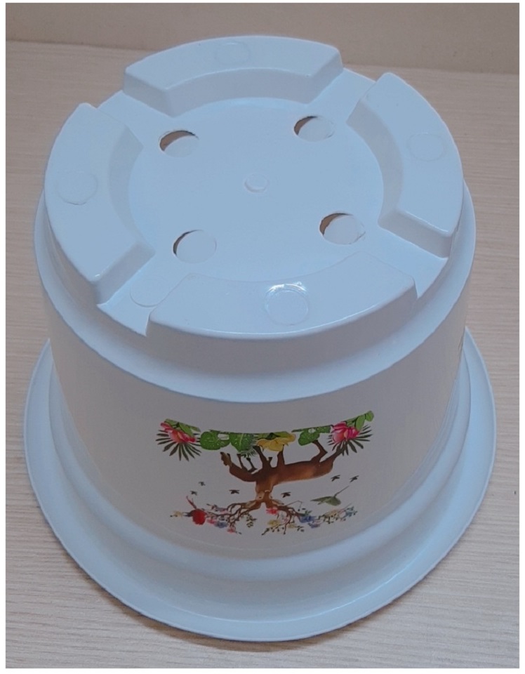 20 Châu Nhựa AB300 ĐM Bốn Mùa - Muông Thú, Hình Tròn Màu Trắng