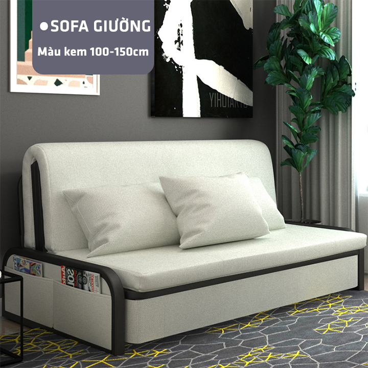 Ghế Sofa Giường Gấp Gọn Đa Năng , Sofa Giường Gấp Gọn Nghỉ Trưa Phù Hợp Nhà Chung Cư Diện Tích Hẹp