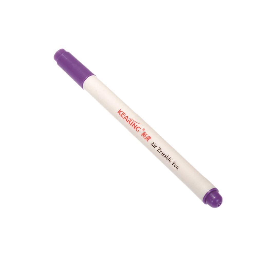 1 Piece 0.8mm Air Erasable Pen Auto-Vanishing Pen for DIY Fabric Marking Purple