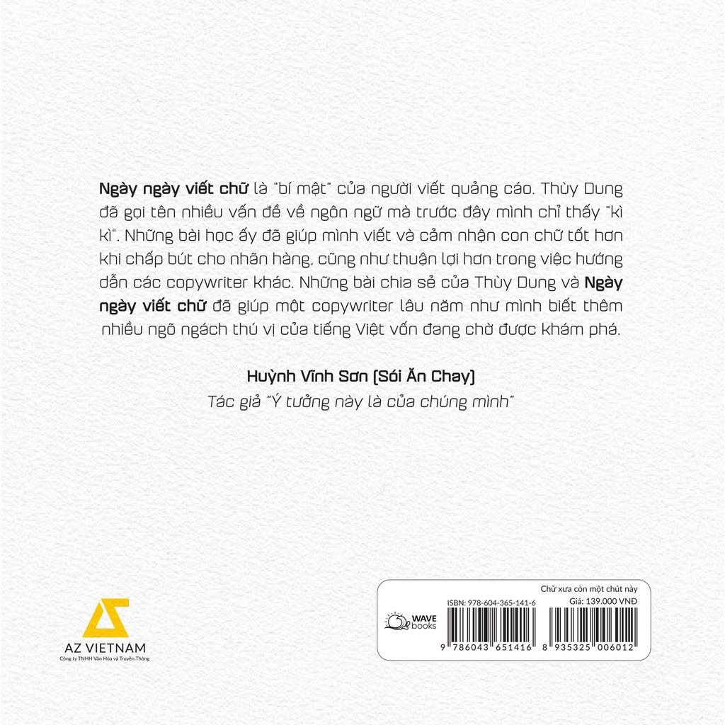 Sách - Chữ Xưa Còn Một Chút Này Tái Bản 2022 - AZbook