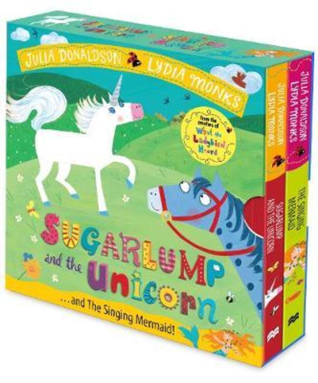 Sách - Sugarlump and the Unicorn and The Singing Mermaid Board Book Slipcase by Julia Donaldson