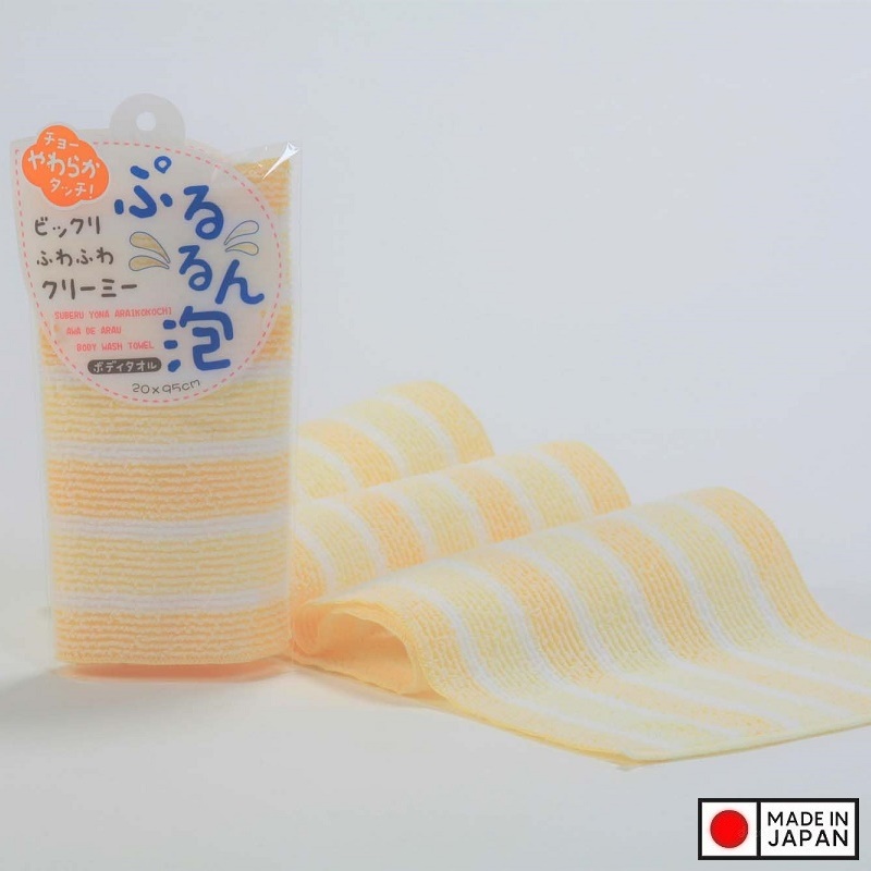 Khăn tắm kì lưng Yokozuna Pururun 20x95cm - Made in Japan