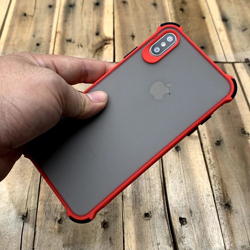 Ốp lưng chống sốc toàn phần dành cho iPhone XS MAX - Màu đỏ