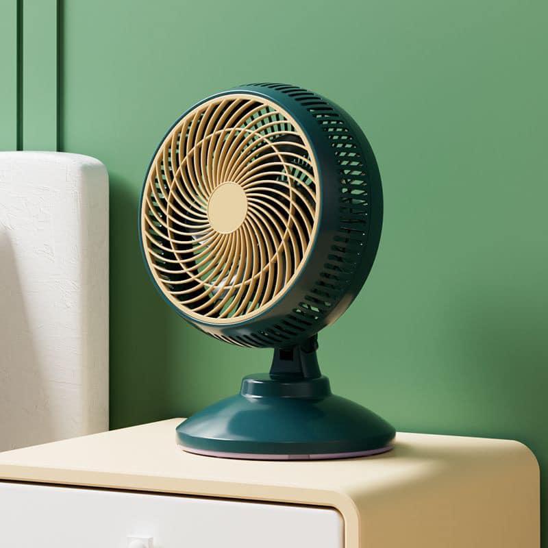 Quạt cắm điện để bàn, treo tường mini mẫu mới, Thiết kế nhỏ gọn, với 6 cánh quạt và nhiều tốc độ