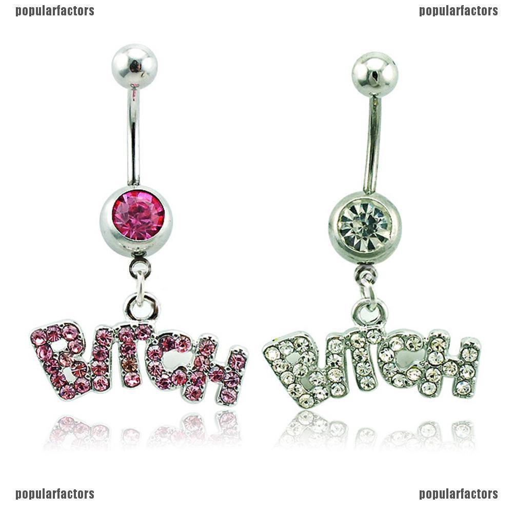 Khuyên rốn đính đá lấp lánh trang sức Belly Dance