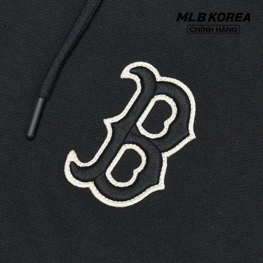 MLB - Áo hoodie tay dài phối mũ Checkerboard Big Logo Overfit 3AHDO0126-43BKS