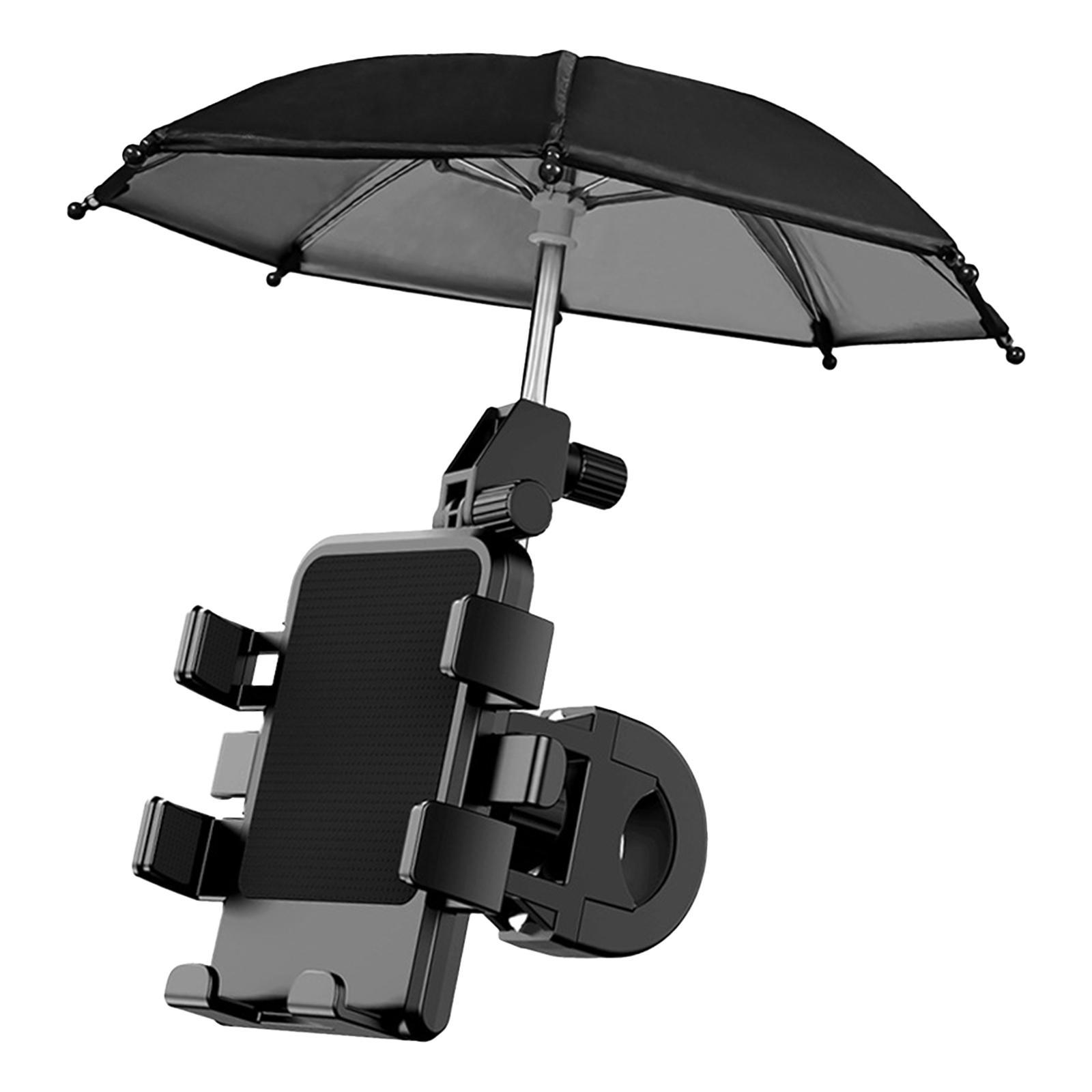 Phone Holder with Mini Umbrella Adjustable for 5-7.2inch Smartphones