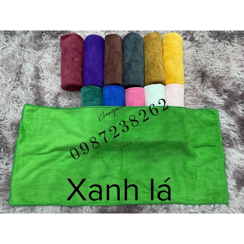 Khăn quấn đầu, gội đầu kt 35x75 dùng cho spa, hairsalon Microfiber thấm hút tốt