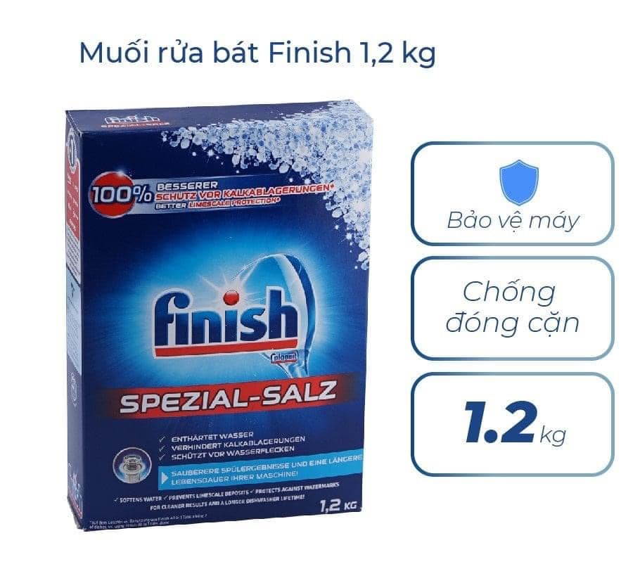 Muối rửa bát 1.2kg - Muối rửa bát Finish Khập Khẩu