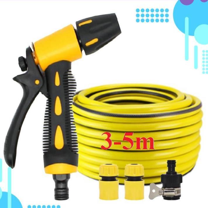 Bộ dây vòi xịt ️bơm nước phun sương️ , tăng áp 3 lần, loại 3m, 5m 206319Icút sập, nối đen, d.vàng