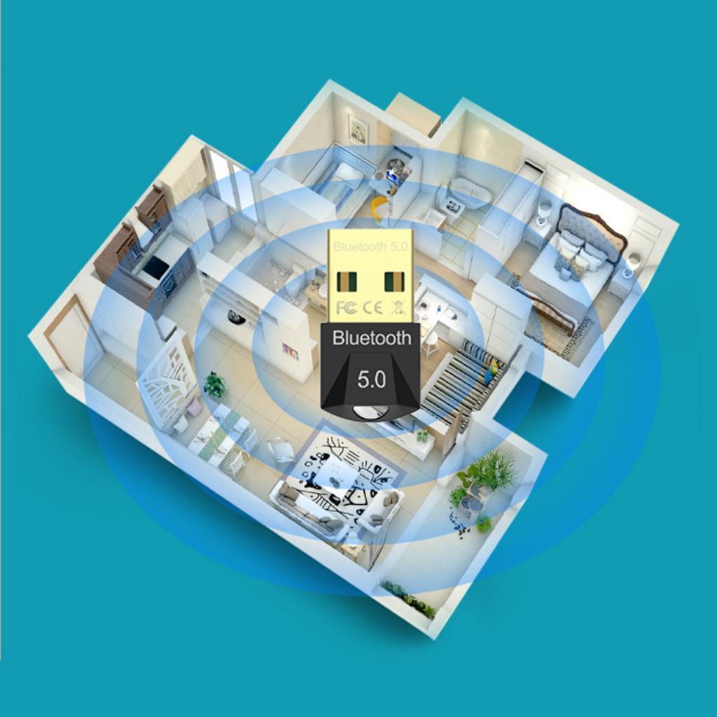 2in1 USB Bluetooth Adapter 5.0 Music Audio Receiver Wireless Adapter