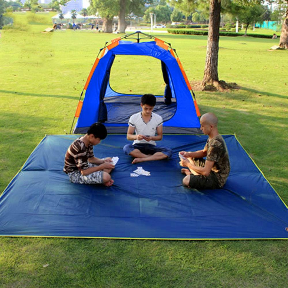 300*300Cm Dã Ngoại Ngoài Trời Bãi Biển Thảm Cắm Trại Chống Nước Cắm Trại Đi Biển Chăn Mặt Đất Thảm Nệm Giường Ngủ Miếng Lót Chống Nắng thảm