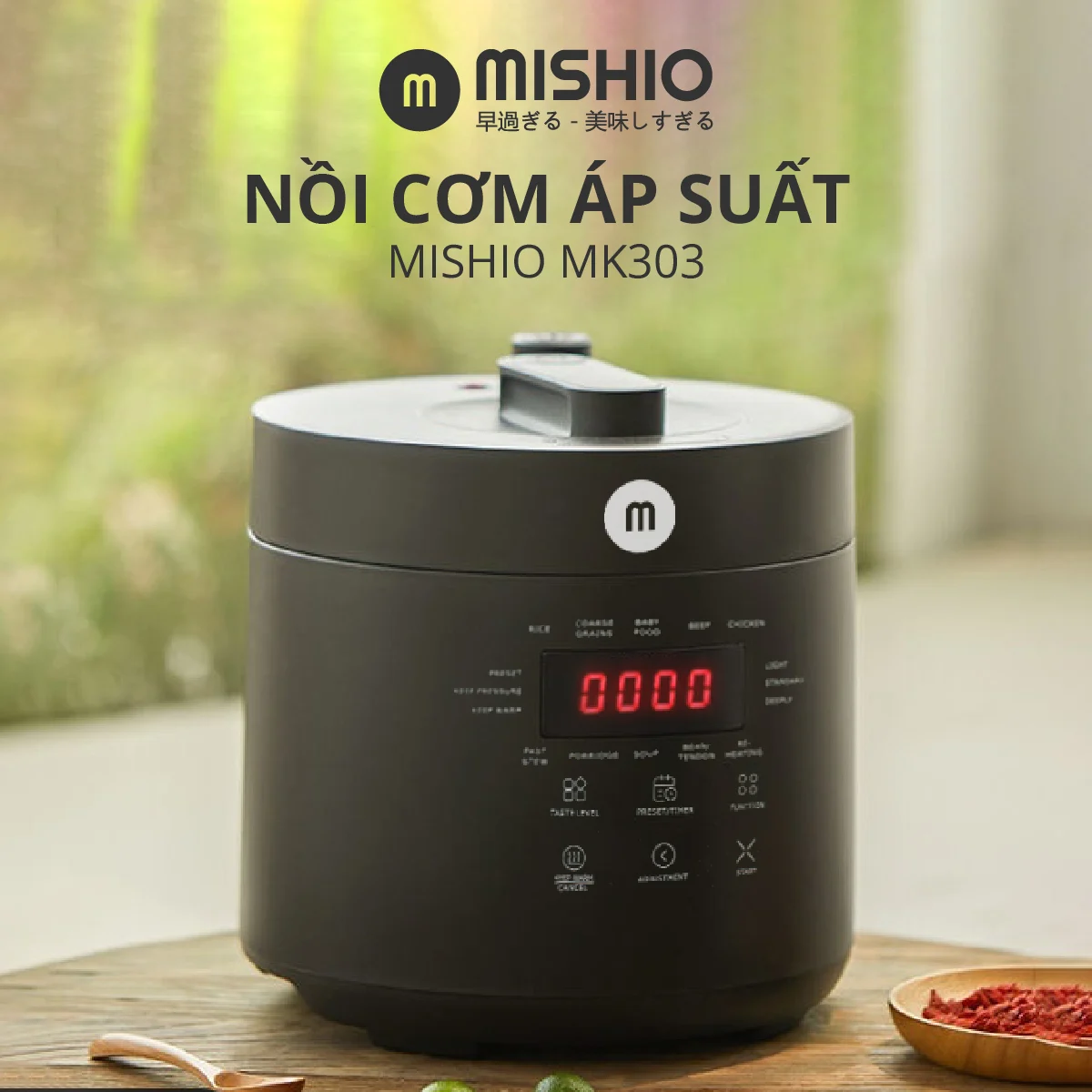 Nồi áp suất Mishio 2.5L - Hàng chính hãng