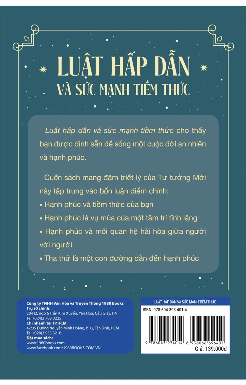 LUẬT HẤP DẪN VÀ SỨC MẠNH TIỀM THỨC - Joseph Murphy - Dương Bùi dịch -