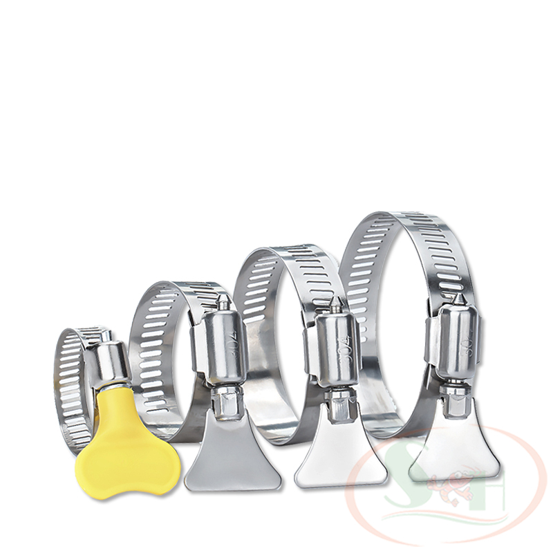 Cổ dê đai siết giữ dây ống tay vặn inox kẹp ống lọc bể cá tép thủy sinh