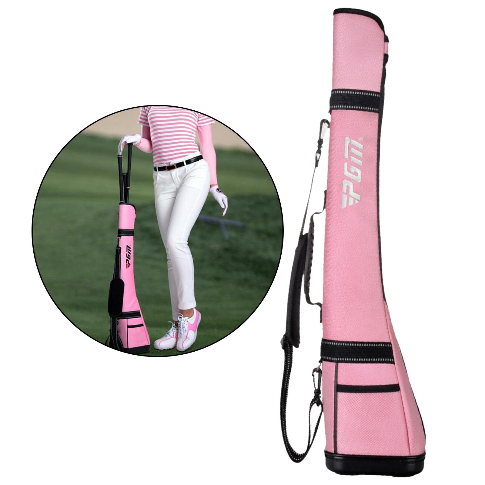 Professional Golf Sunday Bag with Side Mesh Pockets & Adjustable Sling Strap Golf Carry Bag for Golf Course, Travel, Driving Range