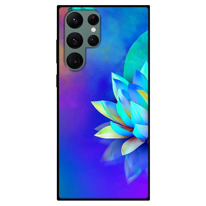 Ốp lưng dành cho Samsung S22 - S22 Plus - S22 Ultra - Sen Xanh Tím