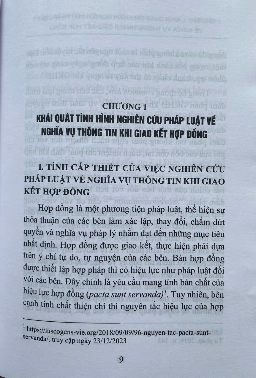 Pháp Luật Về Nghĩa Vụ Thông Tin Khi Giao Kết Hợp Đồng Ở Việt Nam Hiện Nay