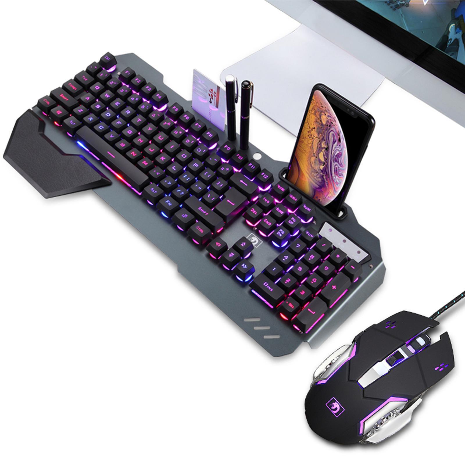 Amagogo Gaming 2.4G Wireless Connection, Optical Keyboard Mouse Set Rechargeable