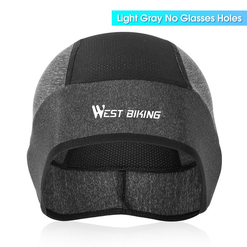 Xe đạp xe đạp xe đạp phía tây mùa hè Ice Silk Matermet Liner Cool Mesh Motorcycle MTB Mũ xe đạp chạy thể thao đàn ông đàn ông đàn ông đàn ông beanie Color: Gray No Holes
