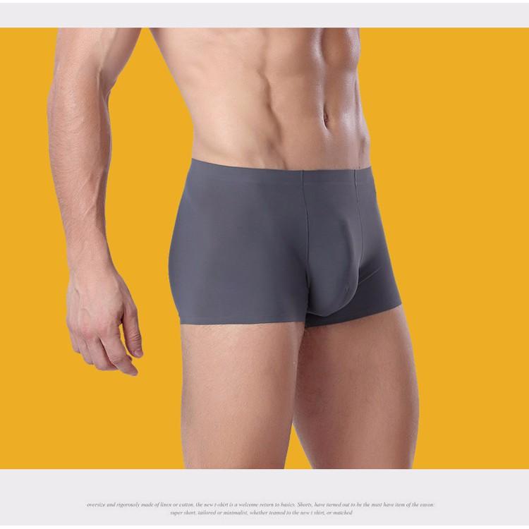 Quần sịp nam boxer đúc cao cấp chất lụa Mịn Cao Cấp NT305.