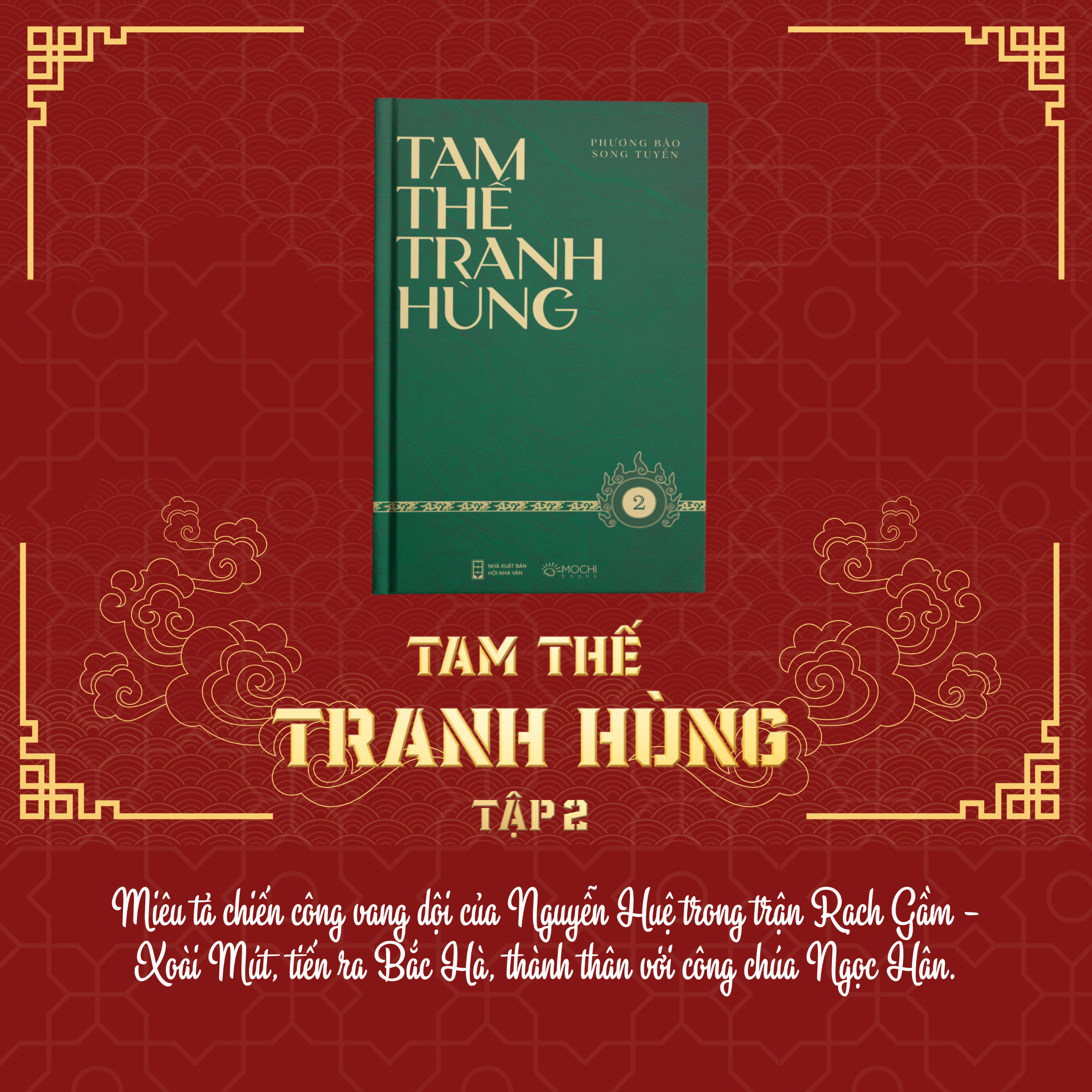 Sách - Tam thế tranh hùng - Tiểu thuyết dã sử khắc họa sự tranh giành quyền lực giữa Lê (Trịnh) – Tây Sơn – Nguyễn
