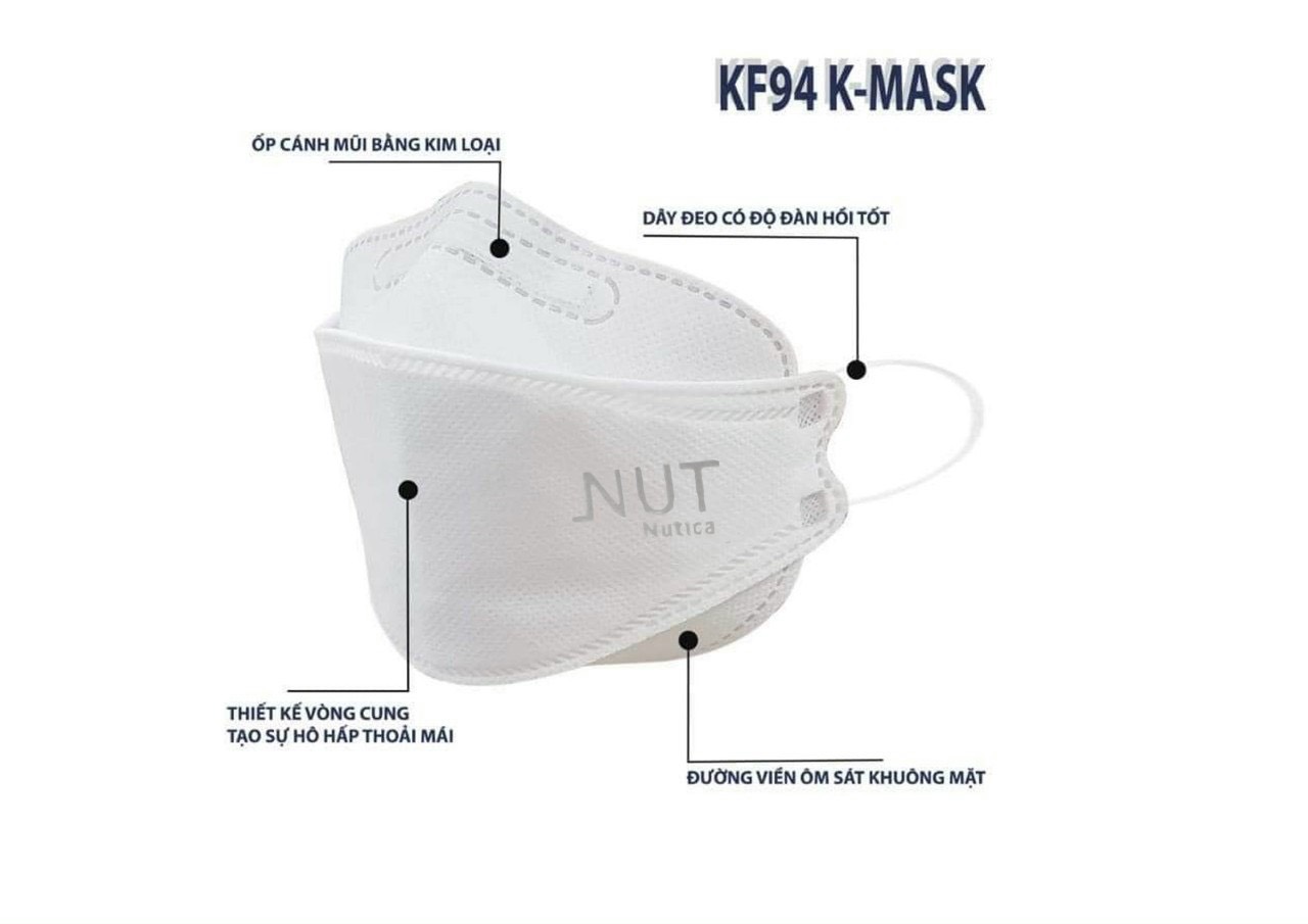 Khẩu Trang KF94 4D Mask Hàn Quốc NUT Hộp 10 cái