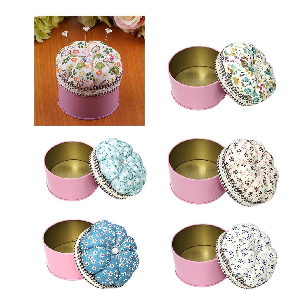 Printed  Pattern Pincushion Pin Cushion with  Case Sewing Tool