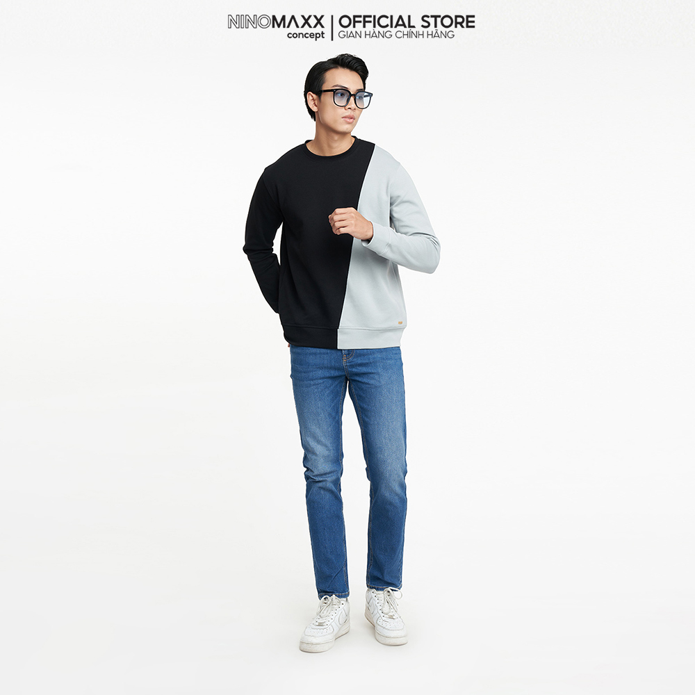 NINOMAXX Áo hoodie Nam tay dài vải cotton 2204001