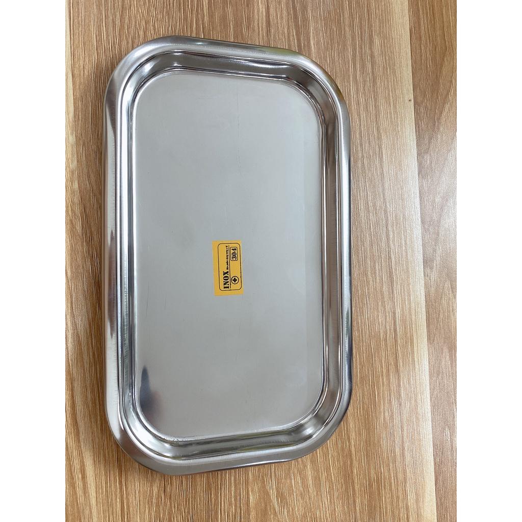Khay inox Chữ Nhật Đựng Dụng Cụ