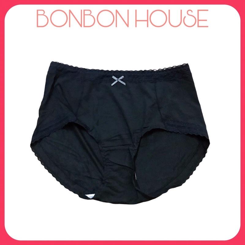 Quần Lót Thun Cotton Big Size Cạp Cao Phối Ren