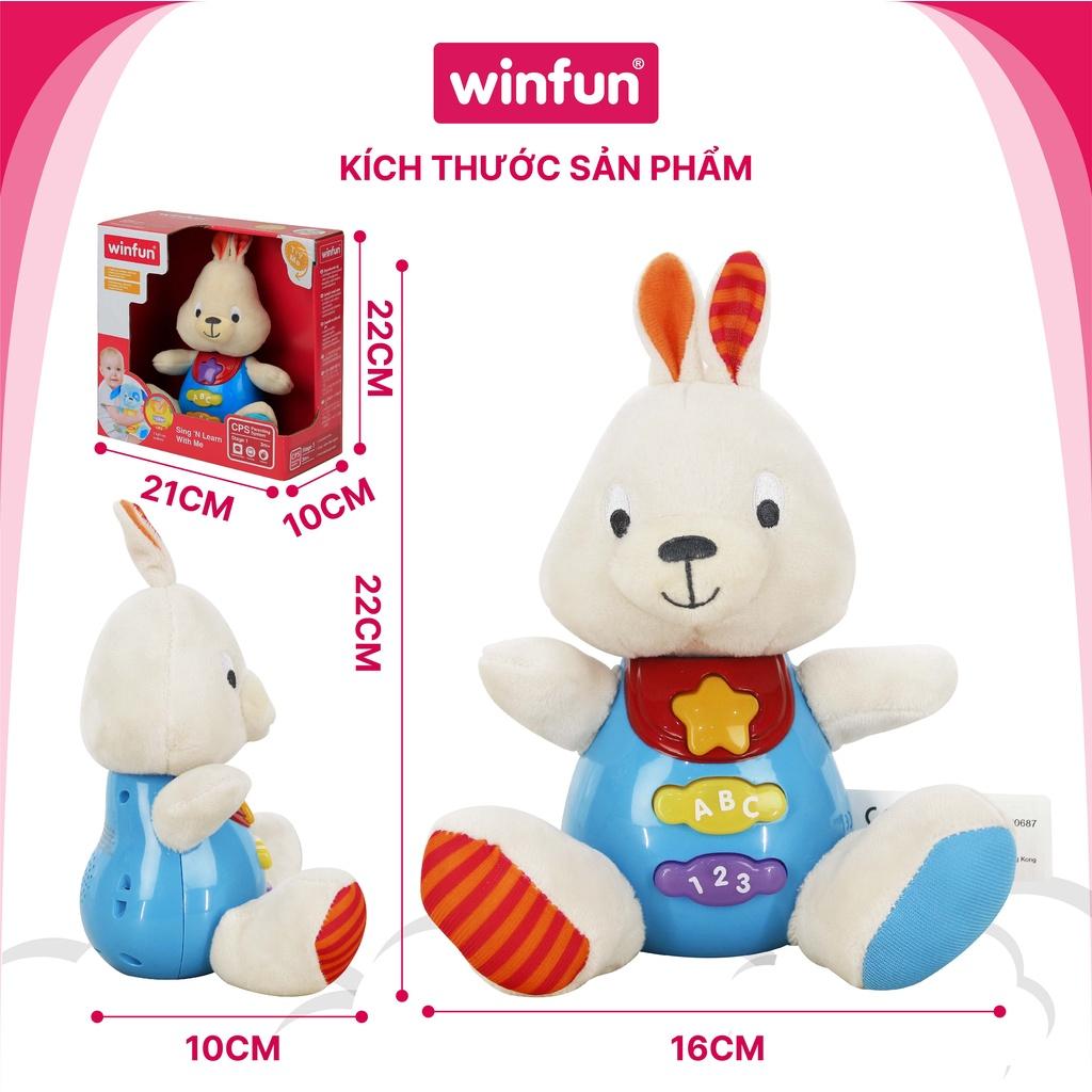 Đồ chơi sơ sinh - tiền giáo dục: chú thỏ phát nhạc vui nhộn Winfun WF000687-01