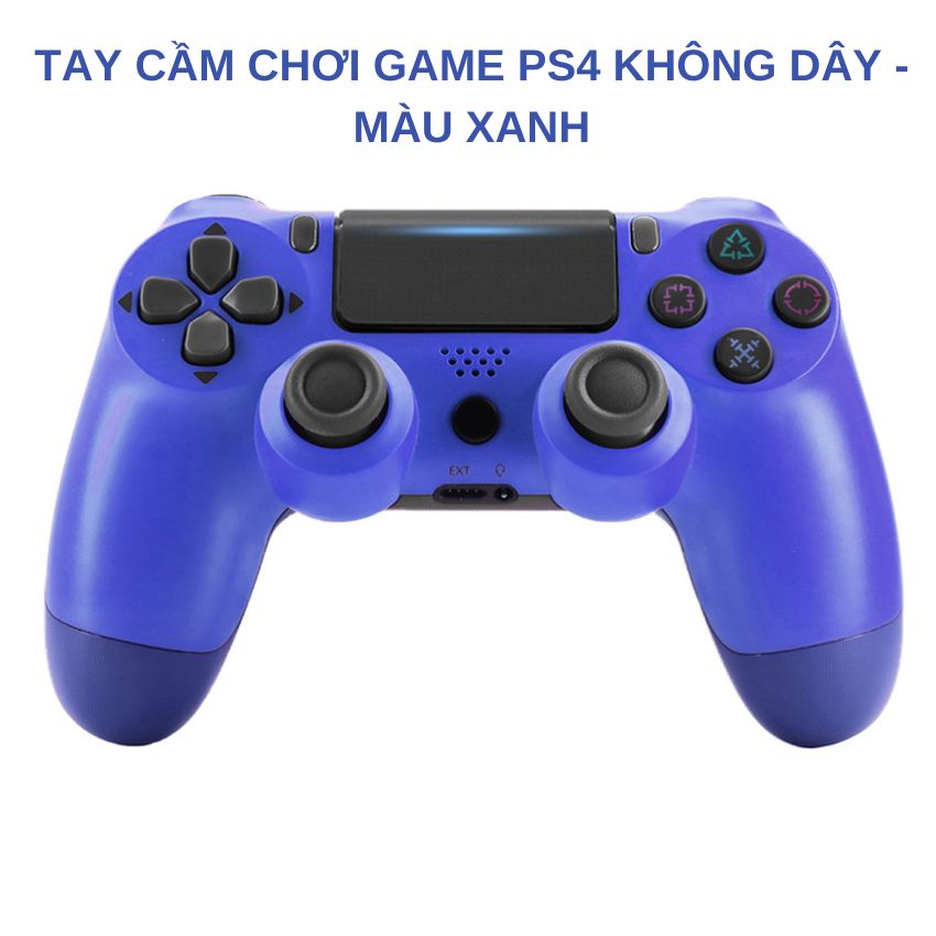 Tay cầm chơi game PS4 không dây Bluetooth - Bộ điều khiển trò chơi không dây PS4 chơi Fifa Online 4 dùng cho nhiều thiết bị TV/laptop/điện thoại tương thích với mọi hệ điều hành