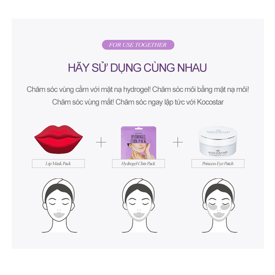 Mặt nạ nâng cơ Kocostar Hydrogel Chin Pack