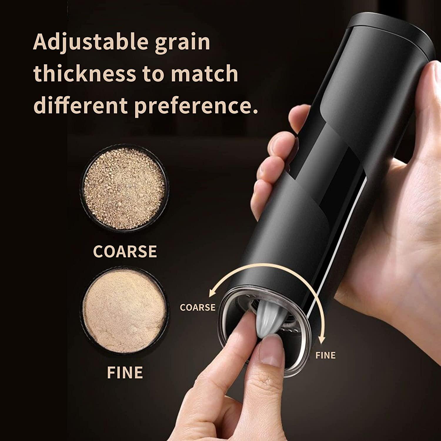 Máy xay tự động trọng lực điện Máy xay tiêu và muối chạy bằng pin