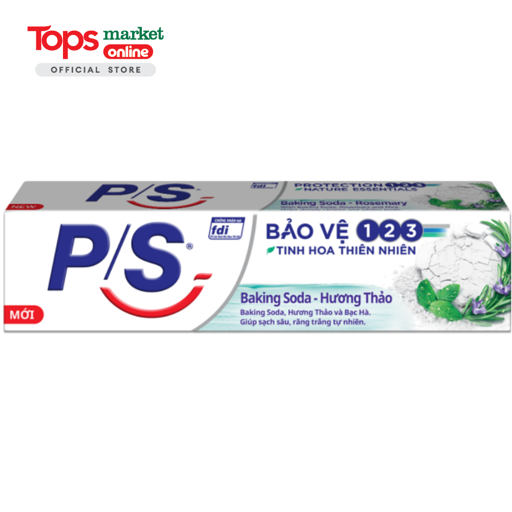 Kem Đánh Răng P/S Trắng Răng Baking Soda Hương Thảo 230G
