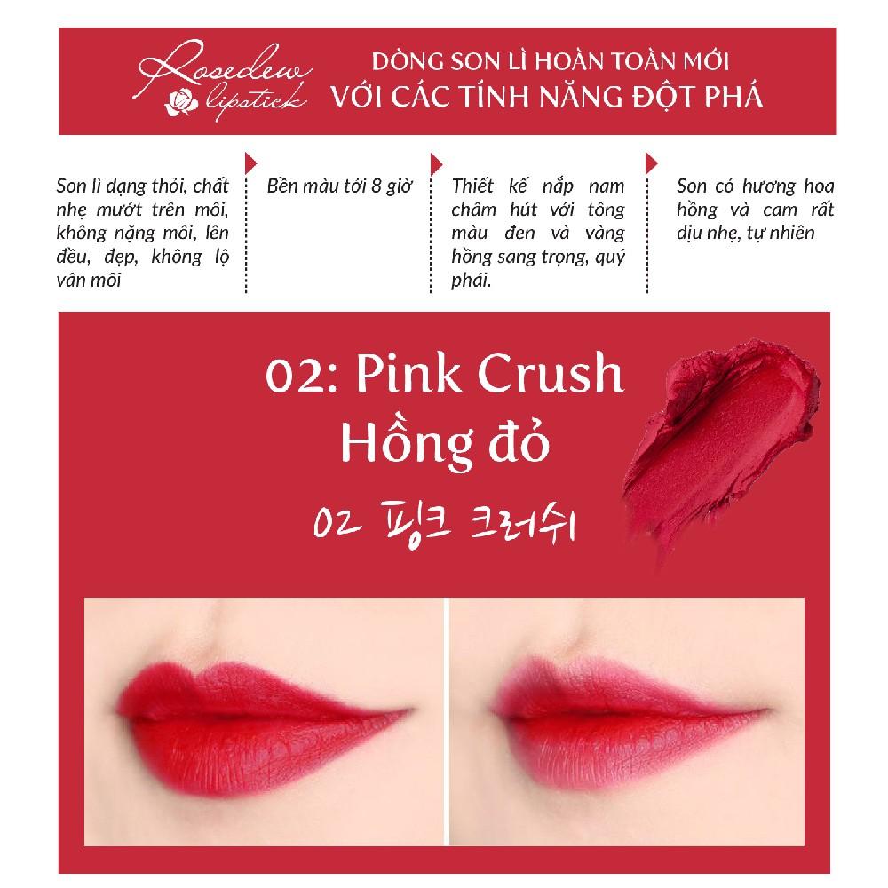 Son lì Beauskin Rosedew Matte Creamy Lipstick 02 3.5g