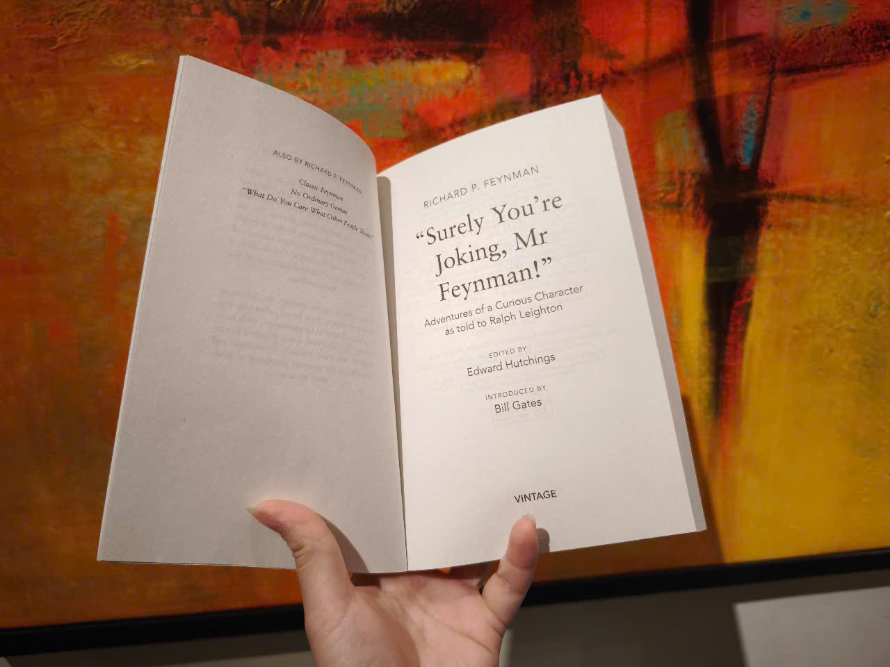 Sách - Surely You're Joking Mr Feynman: Adventures of a Curious Character by Richard P. Feynman - Introduction by Bill Gates