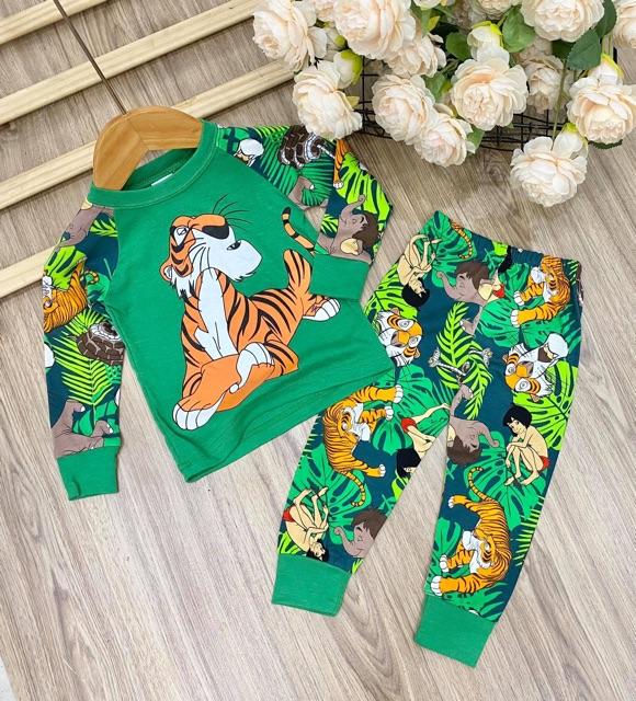 Bộ dài tay quần dài bé trai thun mềm mịn hàng xuất xịn từ 8- 22 ký mặc - đồ bộ trẻ em quần áo trẻ em
