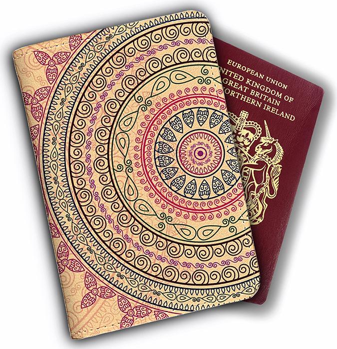 Ví Passport Du Lịch Hoạ Tiết MANDALA Vintage - Bao Da Hộ Chiếu Đặc Sắc - Đa Năng - Tiện Lợi - Passport Cover Holder - PPT179