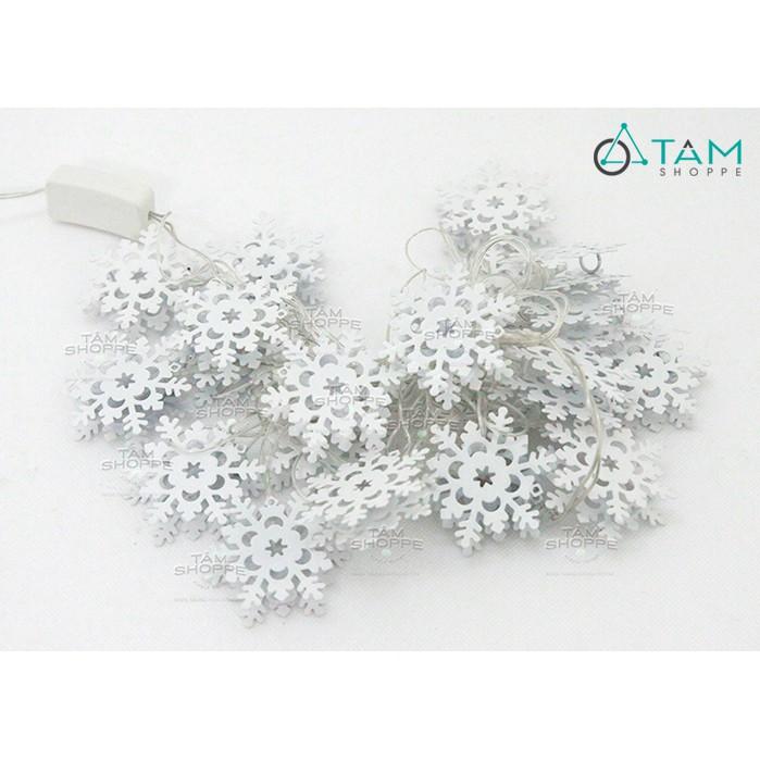 Dây đèn led trang trí Noel hình bông tuyết
