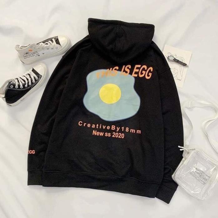 Áo hoodie in hình EGG unisex, chất nỉ dày dặn trẻ trung dành cho nam nữ