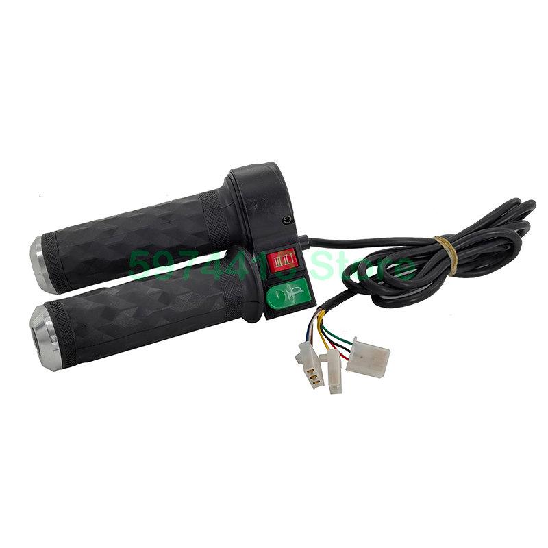 Universal Motorcycle 12V 72V Tay cầm nắm gừng ba tốc độ Tay cầm Tay điều khiển ga cho xe tay ga điện CityCoco Color: Red