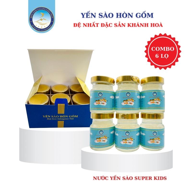 [COMBO 6 LỌ 70ML] Nước Yến Sào Dành Cho Trẻ Em Super Kids - Yến Sào Hòn Gốm Chính Hiệu Khánh Hoà - H G SALANGANES NEST