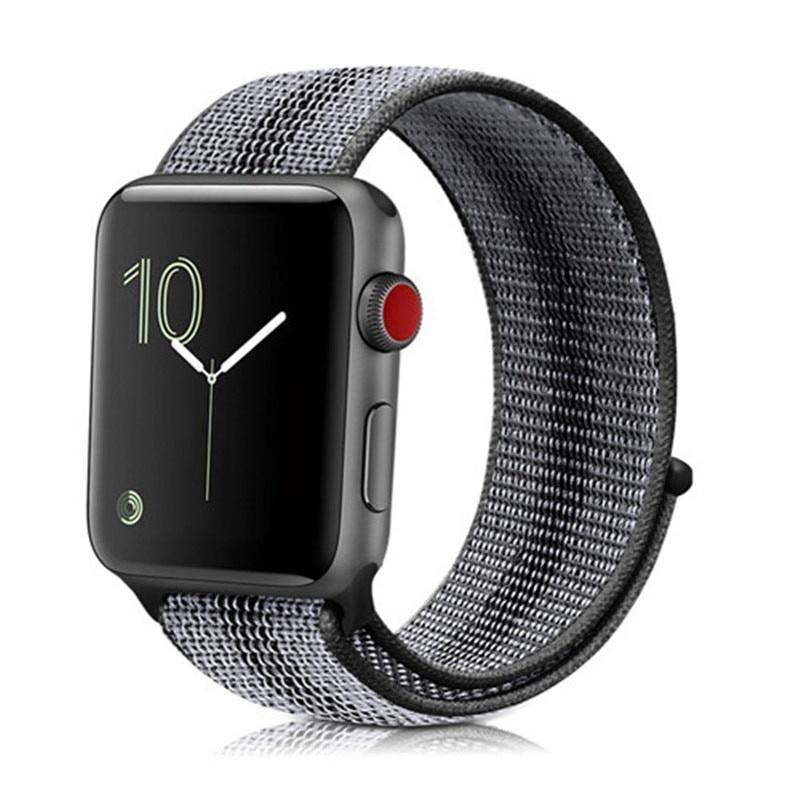 Dây Nylon Sọc Cao Cấp Apple Watch Series 7/6/5/SE/4/3/2/1 Size 38-40-41-42-44-45