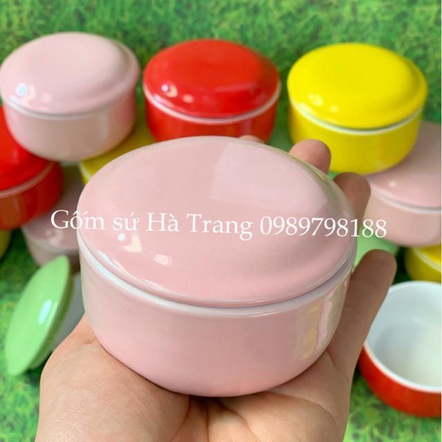 Cốc làm caramen gốm sứ Bát Tràng cao cấp không chì sắc màu cuộc sống