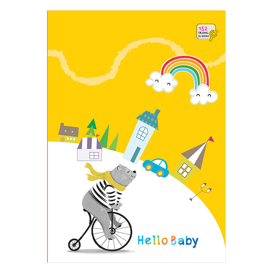 Lốc 10 Cuốn Tập Học Sinh Fort ĐL 100 4 Ô Ly Hello Baby (152 Trang) - Mẫu Ngẫu Nhiên