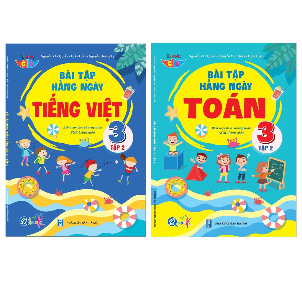 Combo Bài Tập Hằng Ngày Toán và Tiếng Việt Lớp 3 - Tập 2 - Cánh Diều