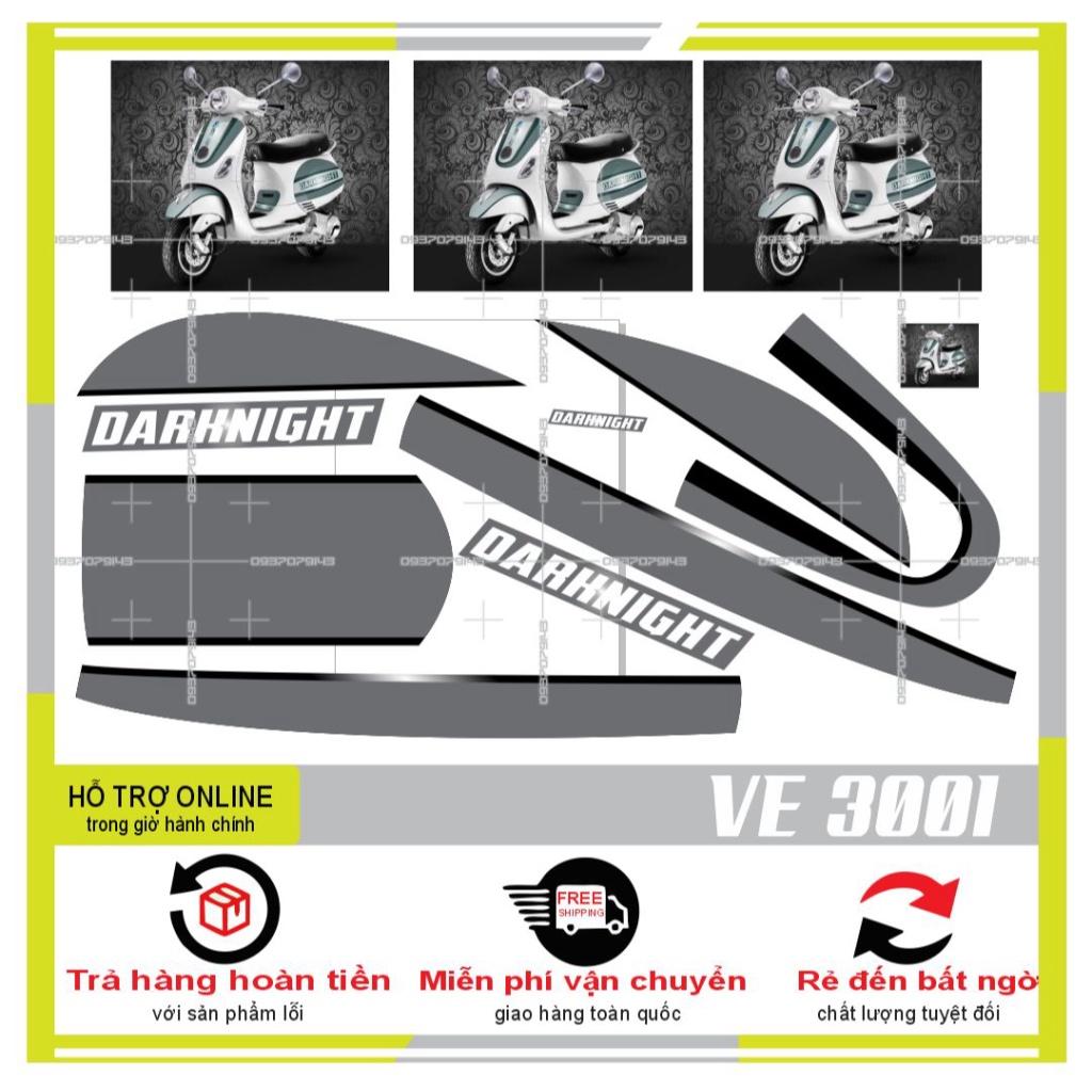 TEM RỜI VESPA DARK NIGHT 3001 - BI DECAL